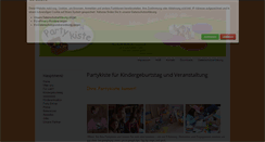 Desktop Screenshot of partykiste.com